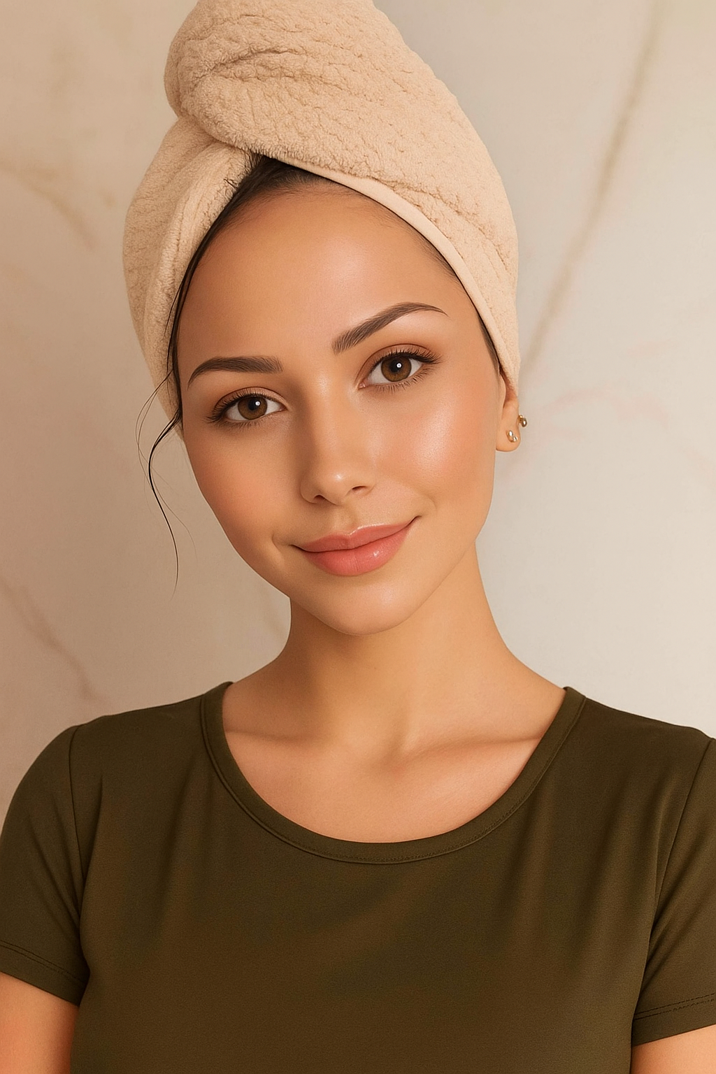 serviette microfibre cheveux séchage rapide anti-frisottis soin capillaire