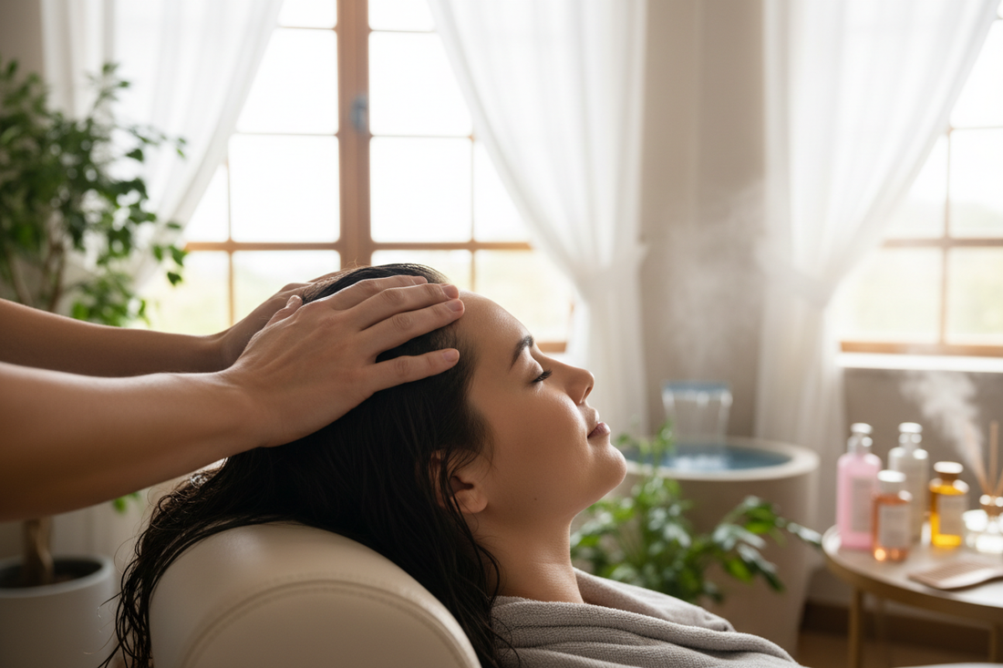 massage cuir chevelu