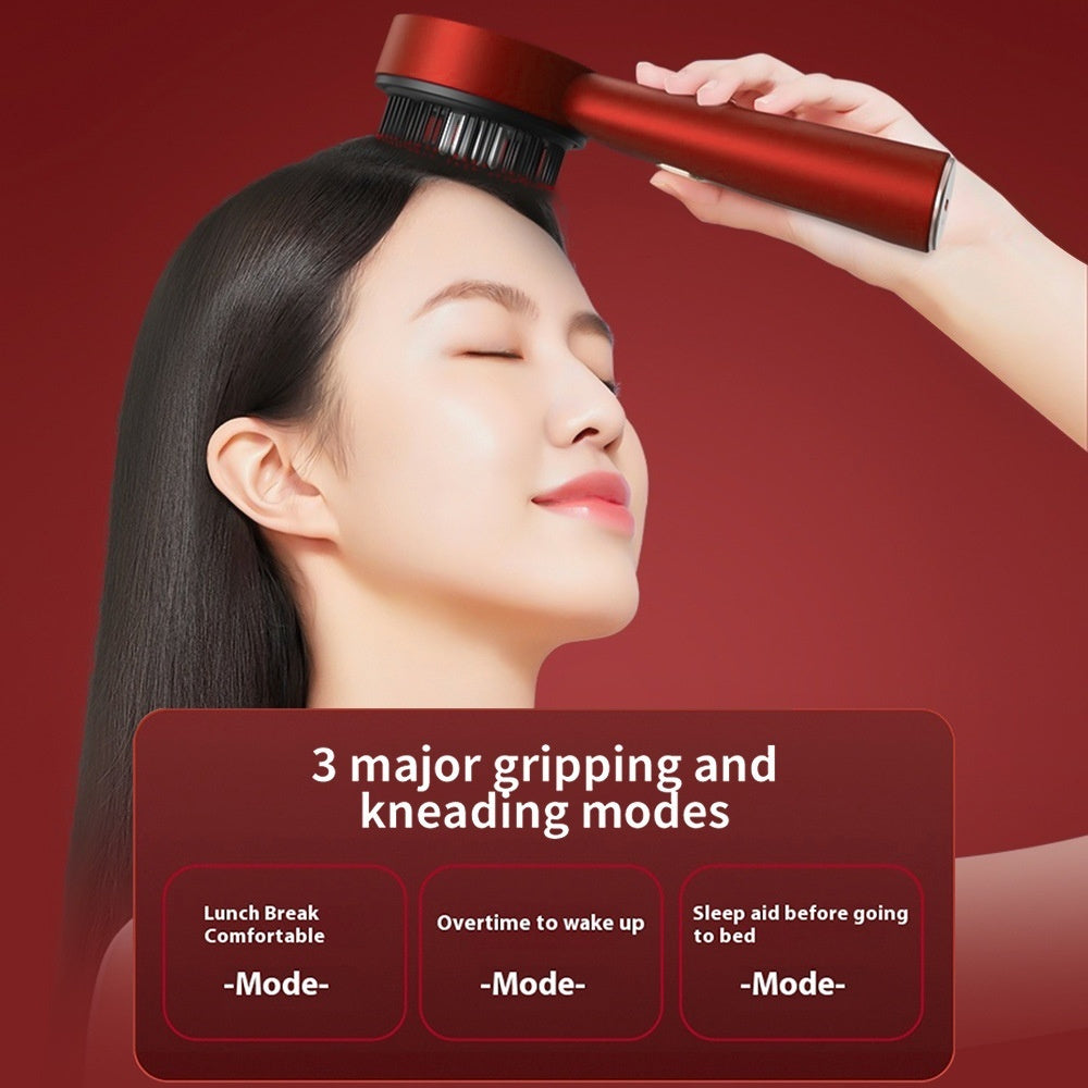 brosse electrique massante lumière rouge et réservoir distributeur d'huile AURAYU