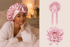 Bonnet de nuit en satin ajustable