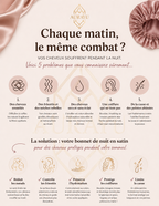 Bonnet de nuit en satin ajustable