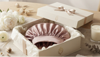 Bonnet de nuit en satin à bandeau élastique