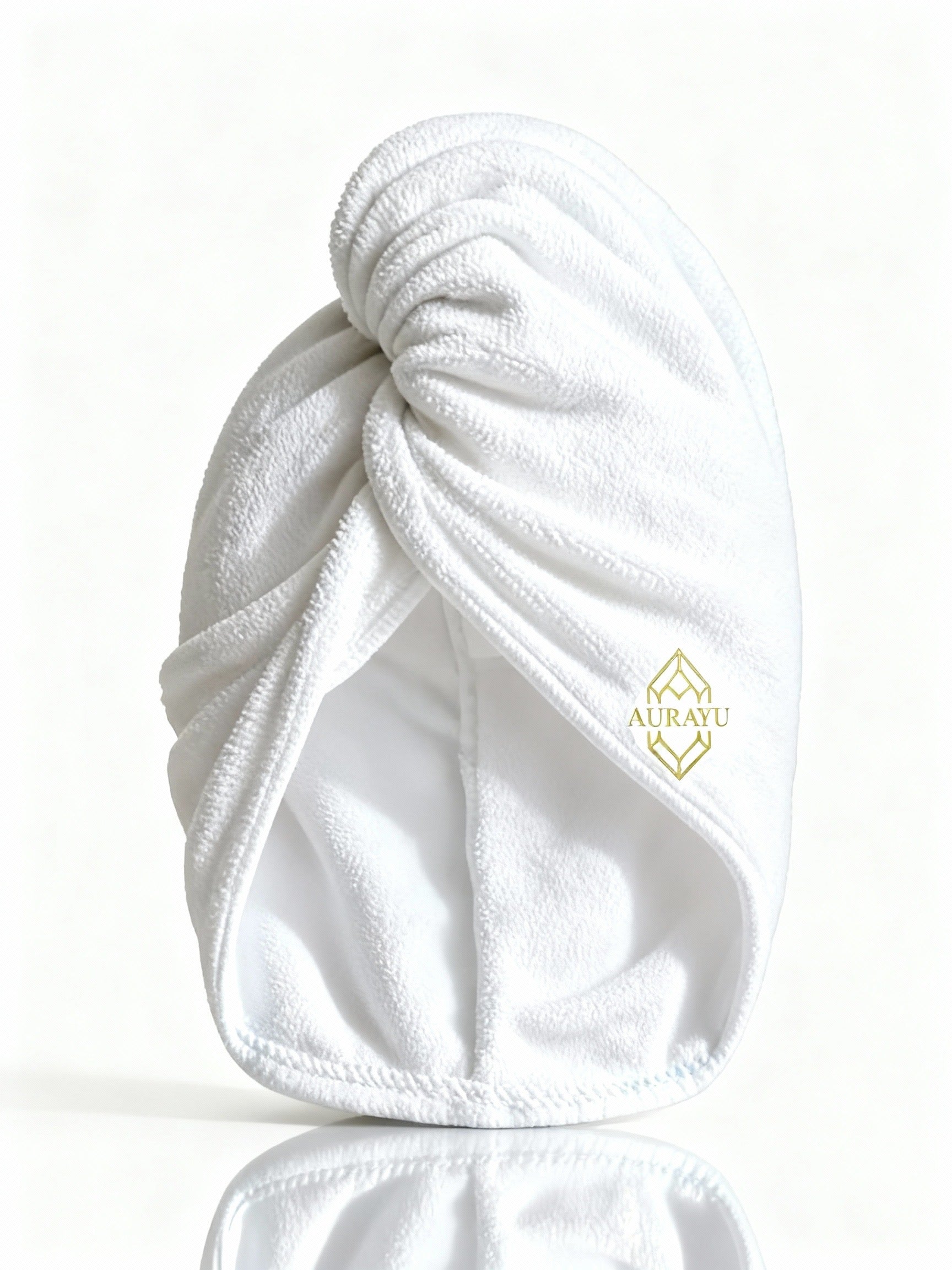 serviette en microfibre pour cheveux AURAYU sechage rapide - anti frisottis