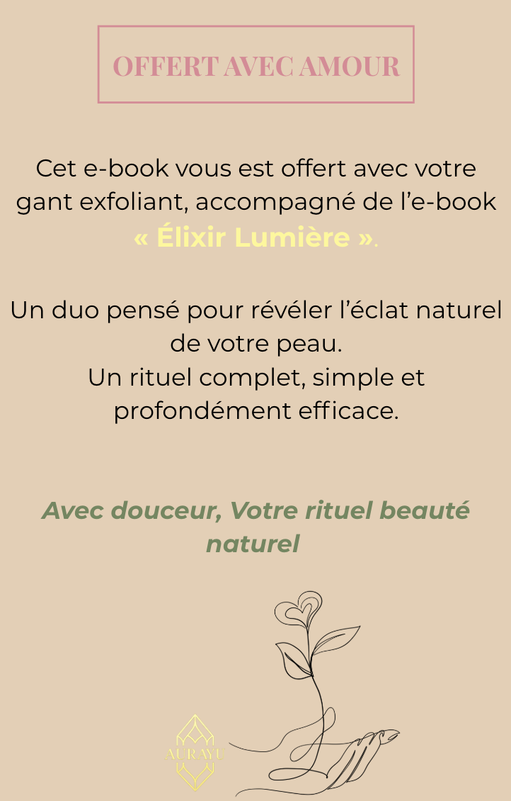 Gant Exfoliant + Guides Sérum "Élixir Lumière & Élixir Jeunesse" Offerts