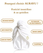 serviette microfibre cheveux AURAYU bienfaits