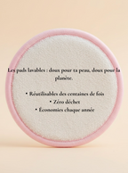 pads demaquillants lavables reutilisables AURAYU