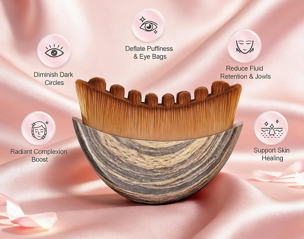 Brosse de drainage lymphatique visage