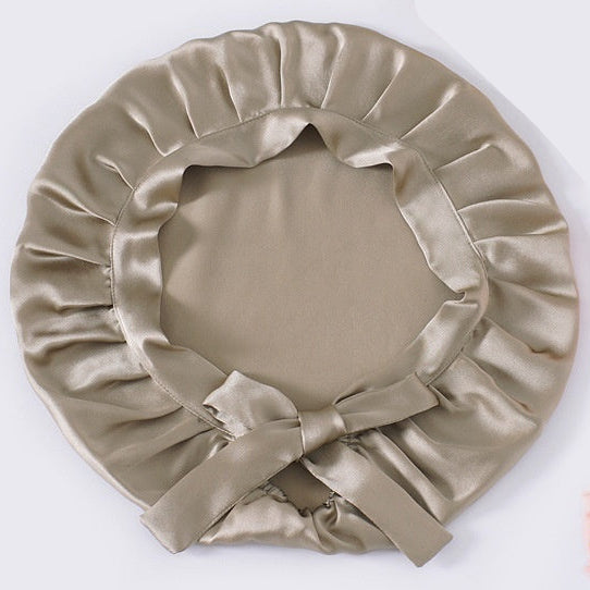 Bonnet de nuit en satin – Cheveux Sublimes et Matins Doux