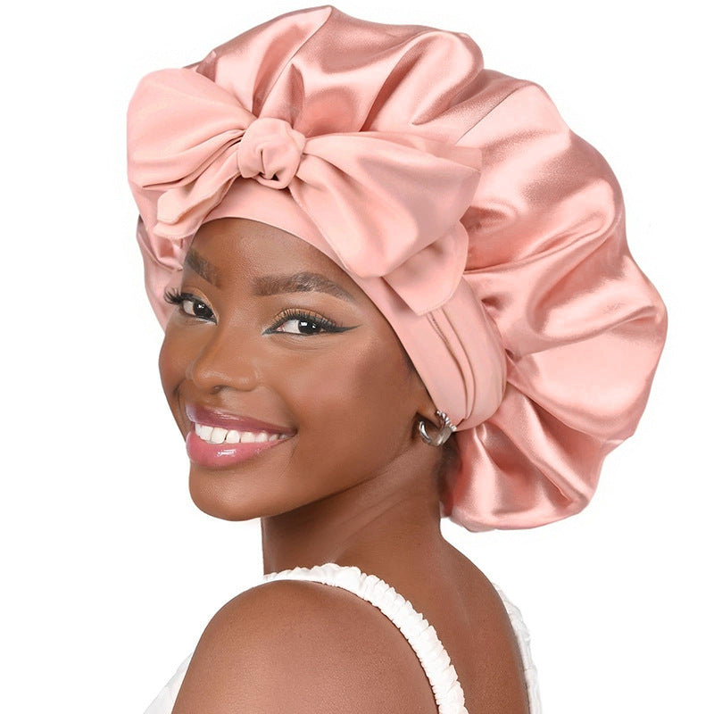 bonnet de nuit en satin AURAYU