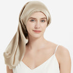 Bonnet de nuit à lacets pour cheveux longs