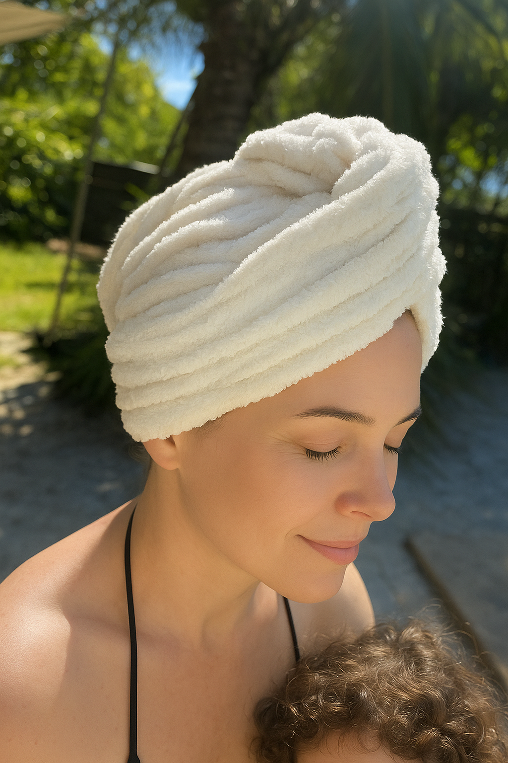 serviette microfibre cheveux AURAYU